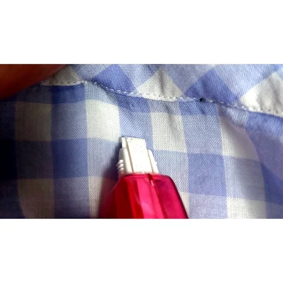 Talbots Blouse Womens Small Embroidery Popover 3/4 Sleeve Lightweight "Tiny Flaw - Picture 2 of 8